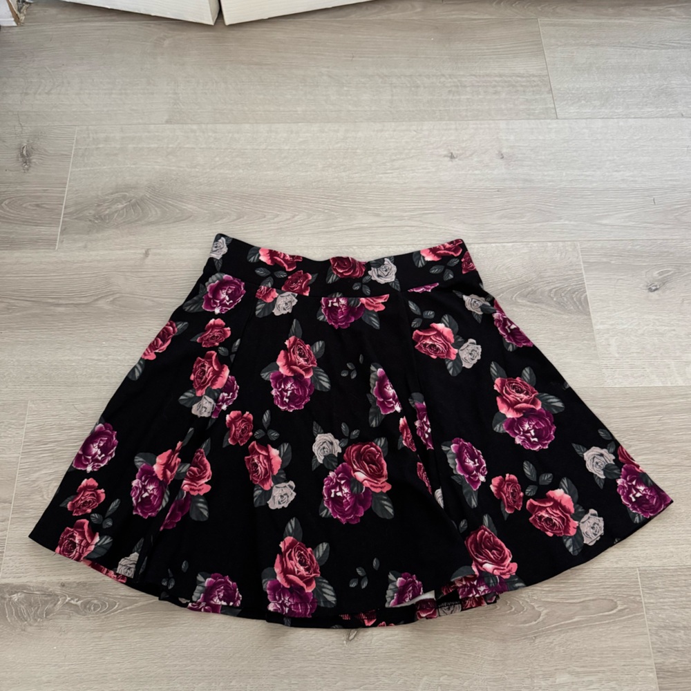 floral skater skirt